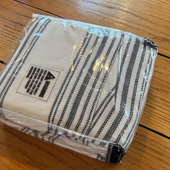 HiEnd Accents Black Stripe Bedskirt - Picture 4 of 4